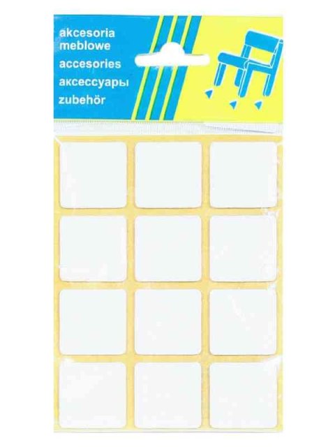 PODKŁADKA FILCOWA BLISTER BIAŁA 28*28MM - 12SZT PODKŁADKA FILCOWA BLISTER BIAŁA 28*28MM - 12SZT