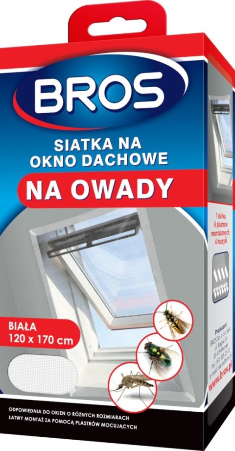 SIATKA NA OKNO DACHOWE 120*170 BIAŁA SIATKA NA OKNO DACHOWE 120*170 BIAŁA