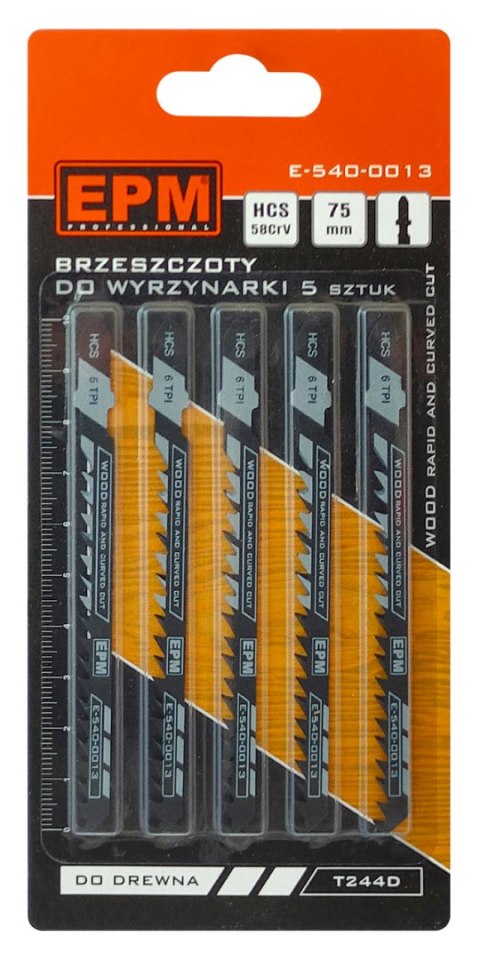 BRZESZCZOT DO WYRZYNARKI 74MM 6TPI DREWNO T244D 5 SZTUK BRZESZCZOT DO WYRZYNARKI 74MM 6TPI DREWNO T244D 5 SZTUK