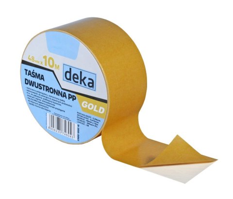 TAŚMA DWUSTRONNA PP GOLD 48MM*10M TAŚMA DWUSTRONNA PP GOLD 48MM*10M