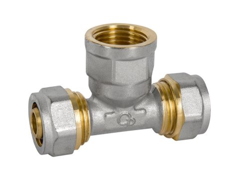 TRÓJNIK PEX-AL-PEX CHROM 3/4*20*20 DZIEWCZYNKA TRÓJNIK PEX-AL-PEX CHROM 3/4*20*20 DZIEWCZYNKA