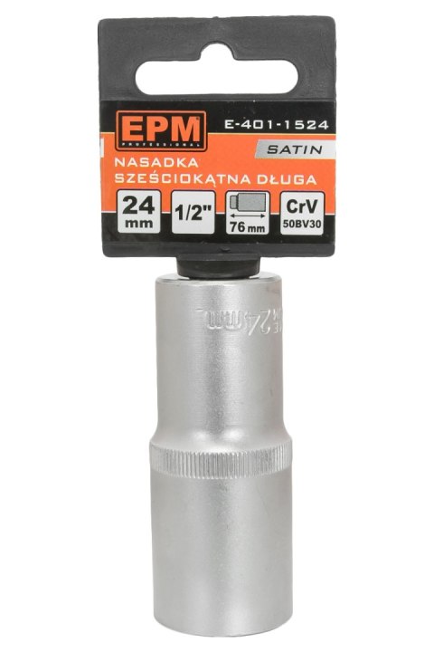NASADKA DŁUGA 1/2'' 6-KĄTNA SATIN 19MM NASADKA DŁUGA 1/2'' 6-KĄTNA SATIN 19MM