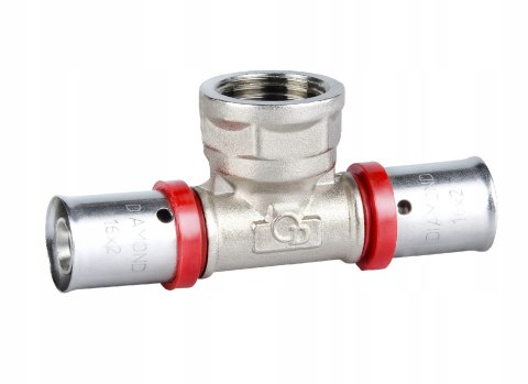 TRÓJNIK ZAPR. EN 1254-8, 3/4X20X20.DZ. PEX-AL-PEX CHROM TRÓJNIK ZAPR. EN 1254-8, 3/4X20X20.DZ. PEX-AL-PEX CHROM