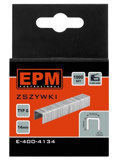 ZSZYWKI TYP G 1000SZT 10.6MM*1.2MM 14MM ZSZYWKI TYP G 1000SZT 10.6MM*1.2MM 14MM