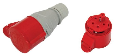GNIAZDO IZOLACYJNE PRZENOŚNE 16A 400V CZERWONE 3P+Z IP44 GNIAZDO IZOLACYJNE PRZENOŚNE 16A 400V CZERWONE 3P+Z IP44