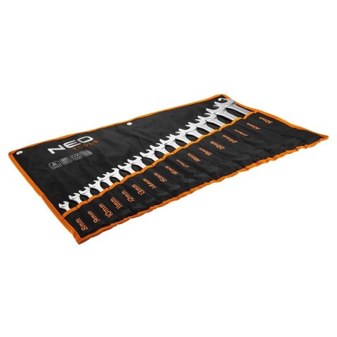 KOMPLET KLUCZY PŁASKO-OCZKOWYCH 8-32MM 17 SZTUK KOMPLET KLUCZY PŁASKO-OCZKOWYCH 8-32MM 17 SZTUK