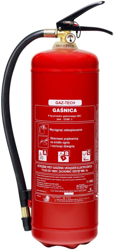 GAŚNICA PROSZKOWA 4KG GAŚNICA PROSZKOWA 4KG