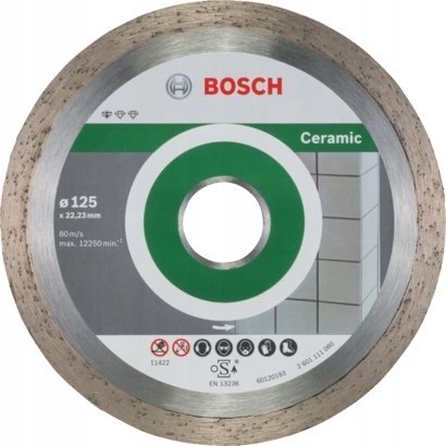 TARCZA DIAMENTOWA STANDARD FOR CERAMIC 125*22.3*1.6 TARCZA DIAMENTOWA STANDARD FOR CERAMIC 125*22.3*1.6