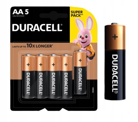 BATERIA DURACELL ALKALINE AAA LR3 1.5V 5 SZTUK BATERIA DURACELL ALKALINE AAA LR3 1.5V 5 SZTUK