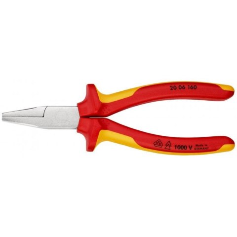 SZCZYPCE PŁASKIE IZOLOWANE VDE 160MM SZCZYPCE PŁASKIE IZOLOWANE VDE 160MM