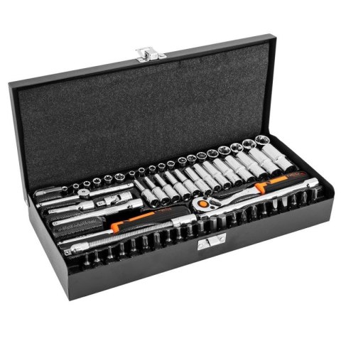 ZESTAW KLUCZY NASADOWYCH 1/4'' 63 CZĘŚCI ZESTAW KLUCZY NASADOWYCH 1/4'' 63 CZĘŚCI
