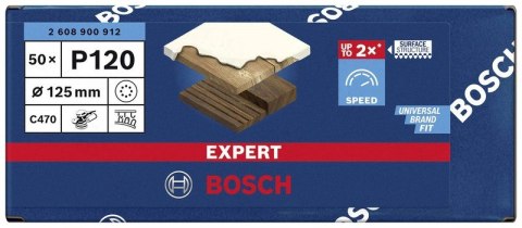 KRĄŻEK ŚCIERNY EXPERT EXC470 125MM P120 8OTW. KRĄŻEK ŚCIERNY EXPERT EXC470 125MM P120 8OTW.