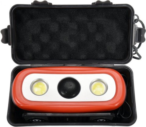 REFLEKTOR PRZENOŚNY Z GŁOŚNIKIEM 2X15W, 2000LM, LI-ION,IP44 REFLEKTOR PRZENOŚNY Z GŁOŚNIKIEM 2X15W, 2000LM, LI-ION,IP44