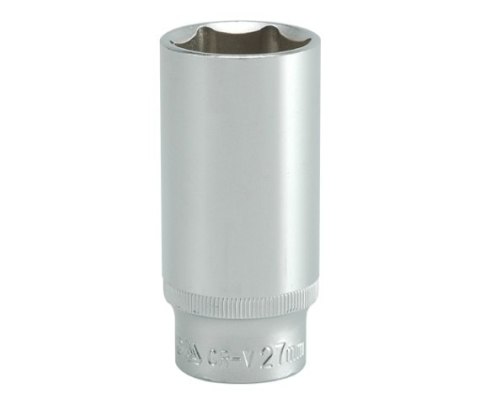 NASADKA DŁUGA 6-KĄTNA CHROMOWANA 1/2'' 27MM NASADKA DŁUGA 6-KĄTNA CHROMOWANA 1/2'' 27MM