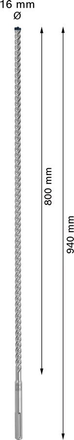 WIERTŁO DO MŁOTÓW SDS-MAX 8X EXPERT 16*800/940MM WIERTŁO DO MŁOTÓW SDS-MAX 8X EXPERT 16*800/940MM