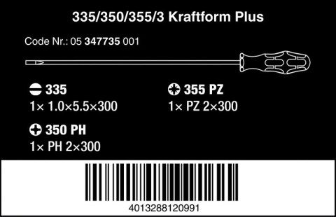 ZESTAW WKRĘTAKÓW KRAFTFORM Z TRZPIENIEM 300 MM, 3 CZĘŚĆ ZESTAW WKRĘTAKÓW KRAFTFORM Z TRZPIENIEM 300 MM, 3 CZĘŚĆ