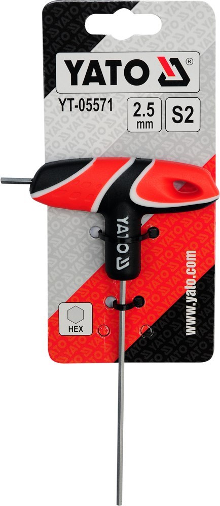 KLUCZ TRZPIENIOWY HEX Z RĘKOJEŚCIĄ 6MM KLUCZ TRZPIENIOWY HEX Z RĘKOJEŚCIĄ 6MM