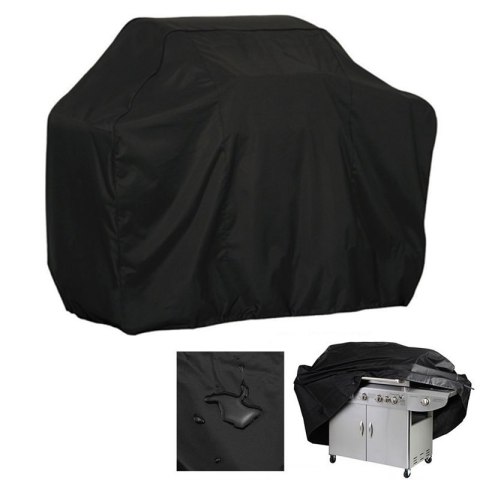 Pokrowiec plandeka osłona na grilla rower motor meble ogrodowe XXL czarny Pokrowiec plandeka osłona na grilla rower motor meble ogrodowe XXL czarny