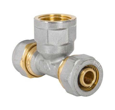 TRÓJNIK PEX-AL-PEX CHROM 1/2-16*16 DZIEWCZYNKA TRÓJNIK PEX-AL-PEX CHROM 1/2-16*16 DZIEWCZYNKA