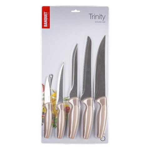 ZESTAW 5 NOŻY KUCHENNYCH BANQUET TRINITY ZESTAW 5 NOŻY KUCHENNYCH BANQUET TRINITY