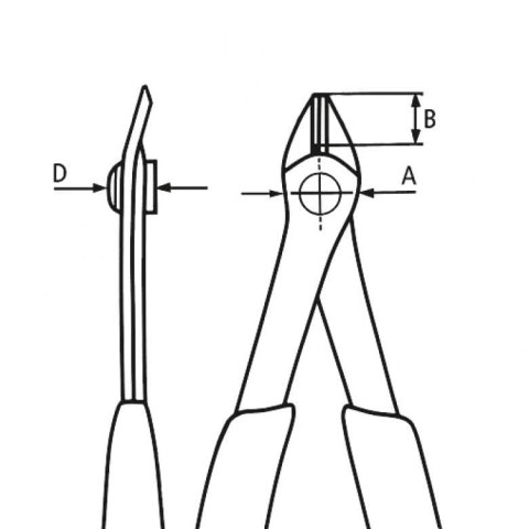 SZCZYPCE TNĄCE SUPER KNIPS ESD 125MM SZCZYPCE TNĄCE SUPER KNIPS ESD 125MM