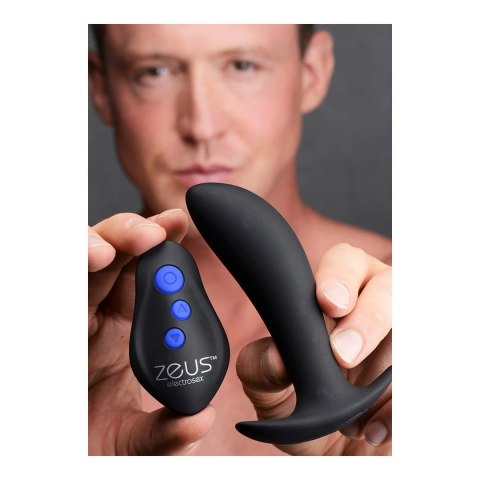 Silikonowy korek analny do prostaty z wibracjami i funkcją E-Stim Xr Brands Silikonowy korek analny do prostaty z wibracjami i funkcją E-Stim Xr Brands