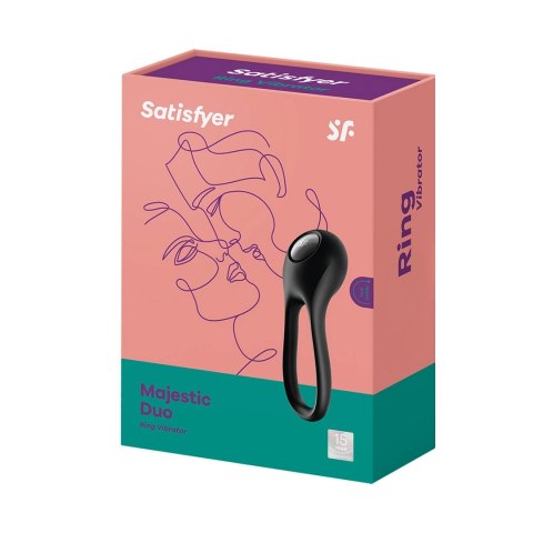 Satisfyer - Wibrujący pierścień Majestic Duo Satisfyer - Wibrujący pierścień Majestic Duo