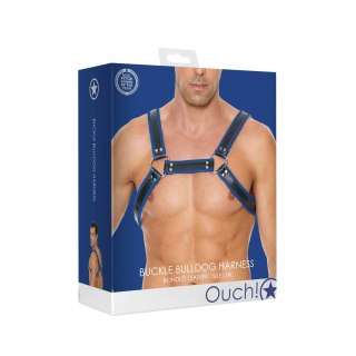 Skórzane szelki z klamrami - L/XL Ouch! by shots