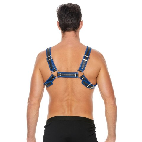 Skórzane szelki z klamrami - L/XL Ouch! by shots