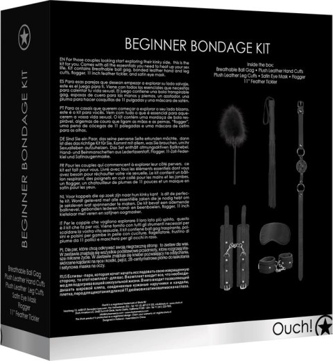 Zestaw do bondage dla początkujących Ouch! by shots