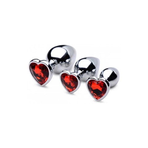Zestaw korków analnych Red Heart XR Brands Zestaw korków analnych Red Heart XR Brands