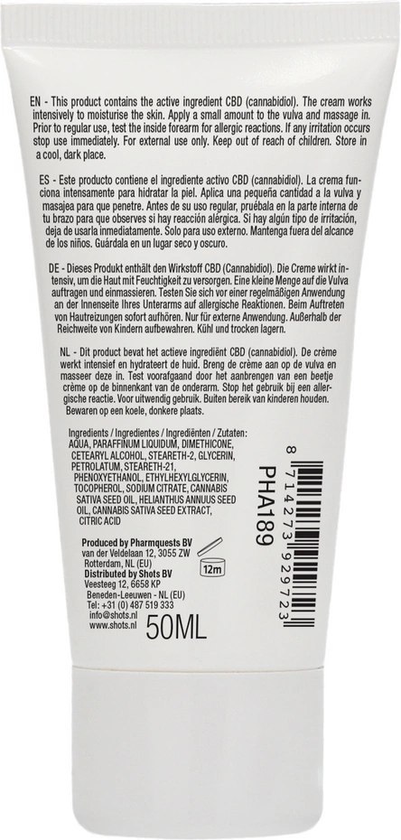 Naturalny krem dla niej 50 ml Pharmquests shots