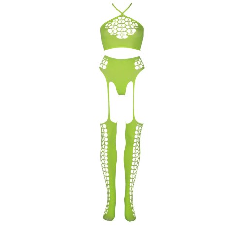 Dwuczęściowe body z krótkim topem i pończochami XL/XXXXL Ouch! by shots