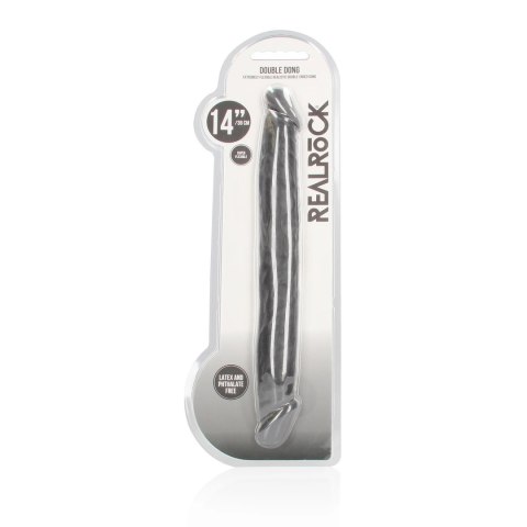 RealRock - Podwójne wygięte dildo - bardzo długie 36cm