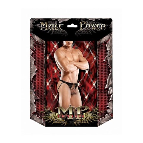 Stringi skórzane z otwarty kroczem SM Male Power Stringi skórzane z otwarty kroczem SM Male Power