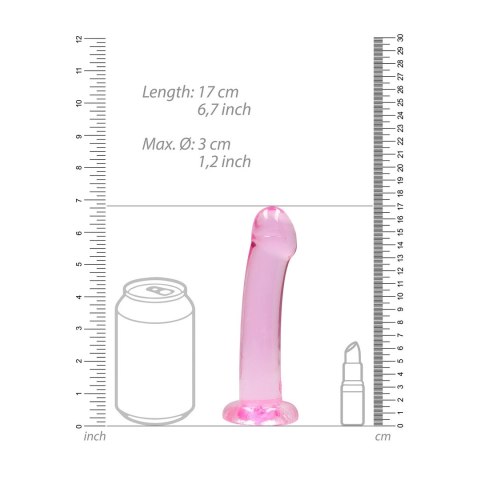 RealRock - Dildo z przyssawką gładkie 17 cm RealRock - Dildo z przyssawką gładkie 17 cm