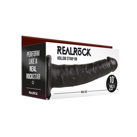 RealRock - Wibrator - dildo na regulowanym pasku 24,5 cm RealRock - Wibrator - dildo na regulowanym pasku 24,5 cm
