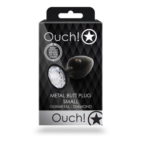 Ouch! - Metalowy korek analny - Okragły - Mały