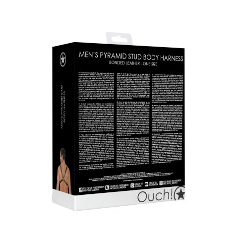 Ouch! - Uprząż męska Pyramid Stud Ouch! - Uprząż męska Pyramid Stud