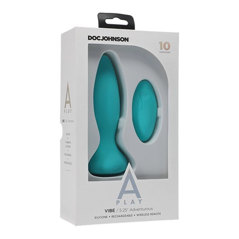 Doc Johnson - Silikonowy korek analny z pilotem zdalnego sterowania Adventurous Doc Johnson - Silikonowy korek analny z pilotem zdalnego sterowania Adventurous