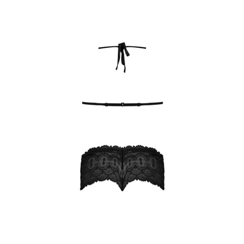 Magic Silk - Biustonosz trójkątny i komplet fig Cheeky - S/M Magic Silk - Biustonosz trójkątny i komplet fig Cheeky - S/M