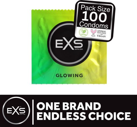 Prezerwatywy świecące 100 szt EXS Prezerwatywy świecące 100 szt EXS