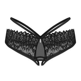Obsessive - Majtki Donarella bez krocza czarne M/L