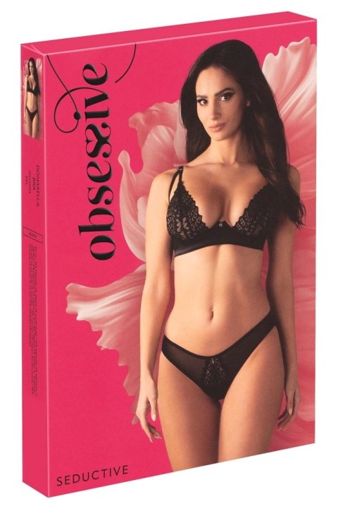 Obsessive - Seksowny Miękki Biustonosz Donarella Czarny XS/S Obsessive - Seksowny Miękki Biustonosz Donarella Czarny XS/S