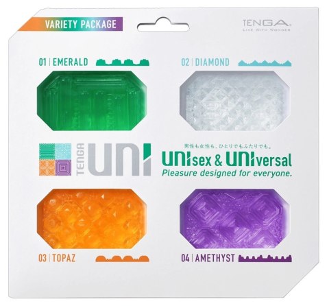 Tenga - Uniwerselna Nakładka Do Masturbacji Uni Variety Pack 4-PAK Tenga - Uniwerselna Nakładka Do Masturbacji Uni Variety Pack 4-PAK