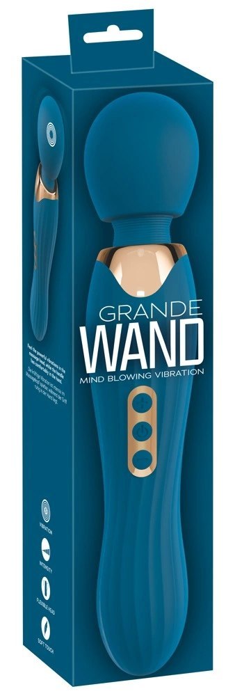 You2Toys - Duży Masażer Z Ruchomą Główka Grande Wand Niebieksi