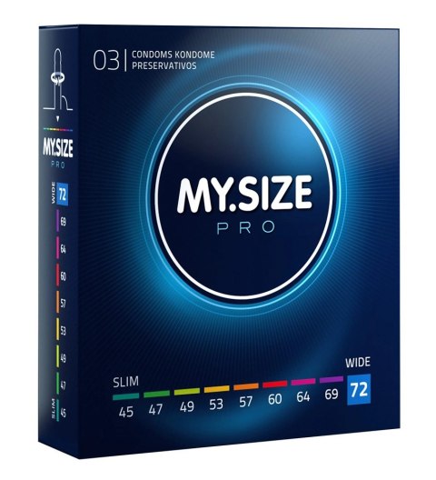 MY.SIZE PRO - Prezerwatywy 72 mm 3 Sztuk MY.SIZE PRO - Prezerwatywy 72 mm 3 Sztuk