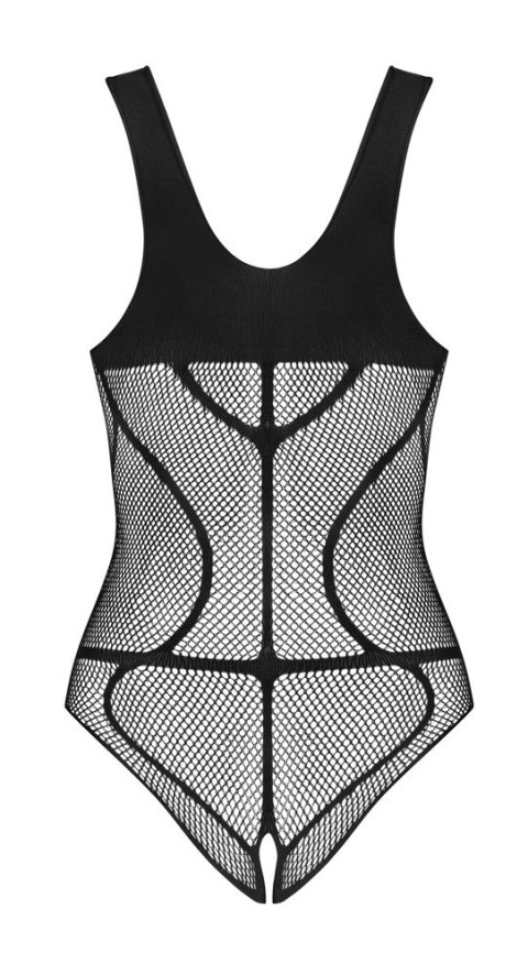 Obsessive - Seksowne Czarne Siateczkowe Body Bez Krocza B336 S-L Obsessive - Seksowne Czarne Siateczkowe Body Bez Krocza B336 S-L