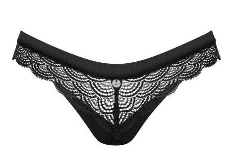 Obsessive - Seksowne Czarne Stringi Z Elastycznej Koronki Chemeris M/L Obsessive - Seksowne Czarne Stringi Z Elastycznej Koronki Chemeris M/L
