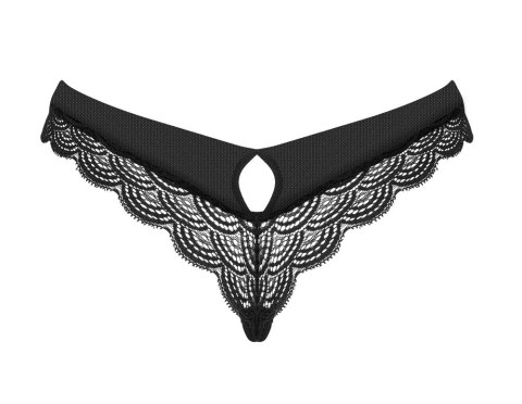 Obsessive - Seksowne Czarne Stringi Z Elastycznej Koronki Chemeris XS/S Obsessive - Seksowne Czarne Stringi Z Elastycznej Koronki Chemeris XS/S